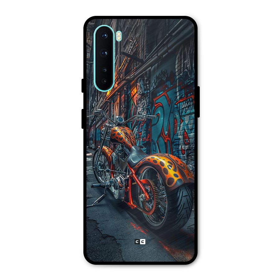 Orange Fatbike Metal Back Case for OnePlus Nord