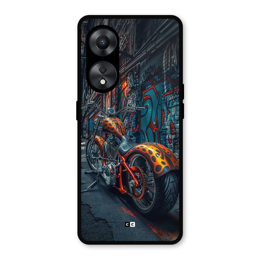 Orange Fatbike Metal Back Case for Oppo A78