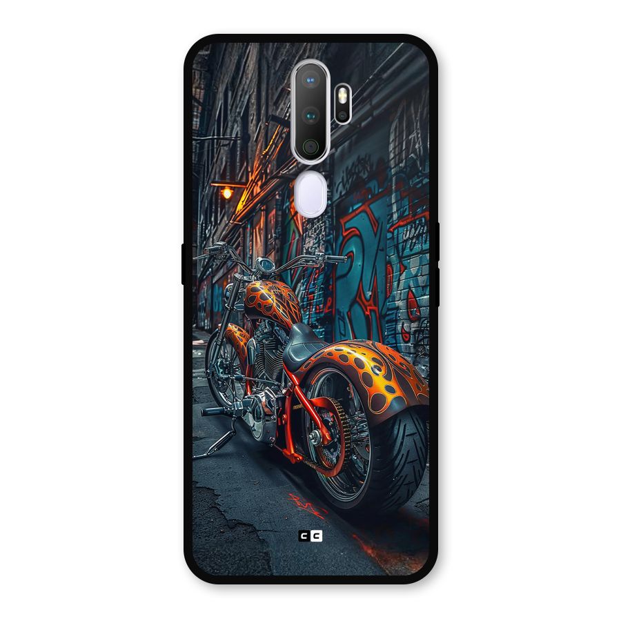 Orange Fatbike Metal Back Case for Oppo A9 (2020)