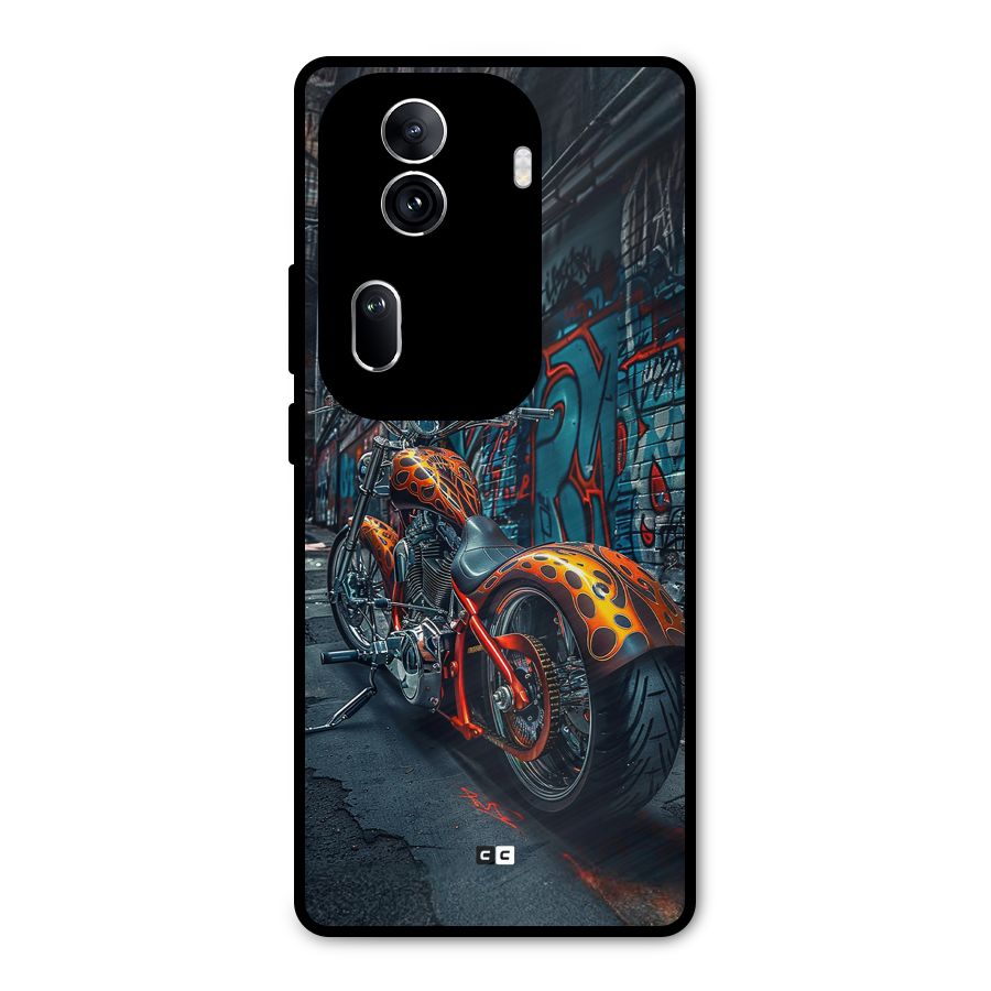 Orange Fatbike Metal Back Case for Oppo Reno11 Pro 5G