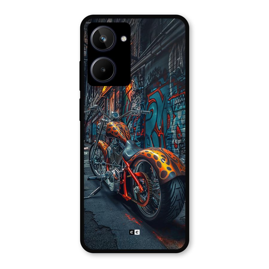 Orange Fatbike Metal Back Case for Realme 10