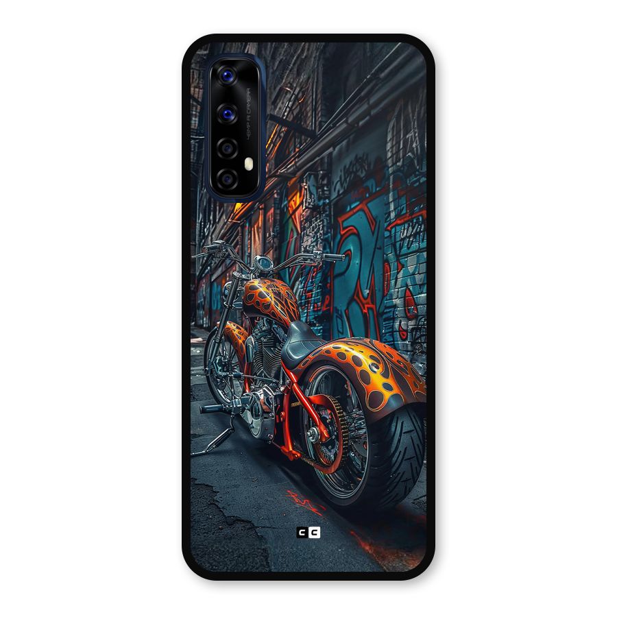 Orange Fatbike Metal Back Case for Realme 7