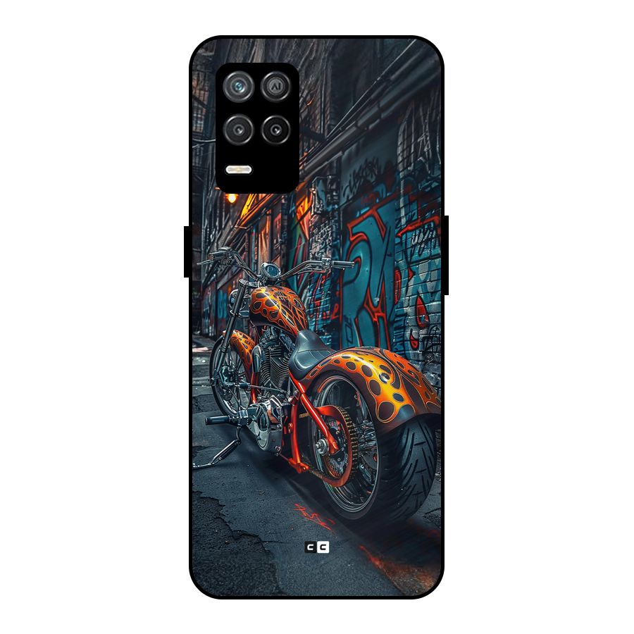 Orange Fatbike Metal Back Case for Realme 8 5G
