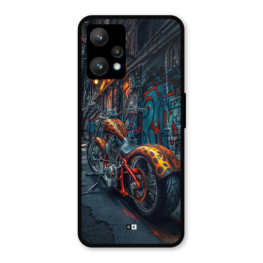 Orange Fatbike Metal Back Case for Realme 9 Pro Plus 5G