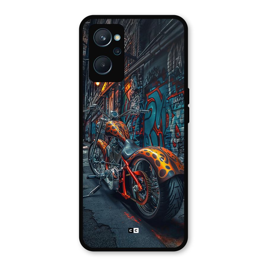 Orange Fatbike Metal Back Case for Realme 9i
