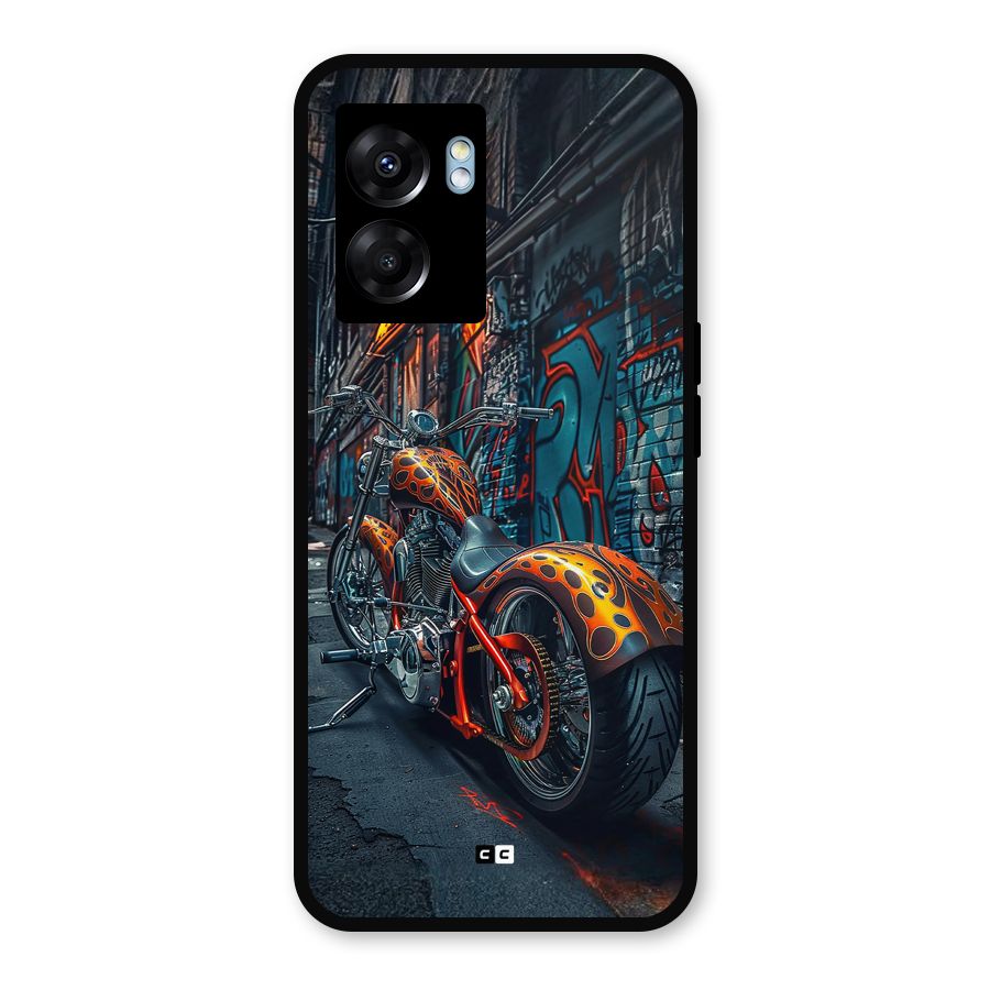 Orange Fatbike Metal Back Case for Realme Narzo 50 5G