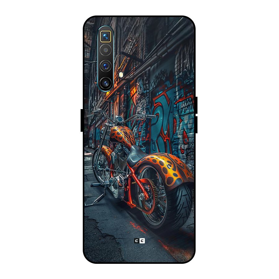 Orange Fatbike Metal Back Case for Realme X3