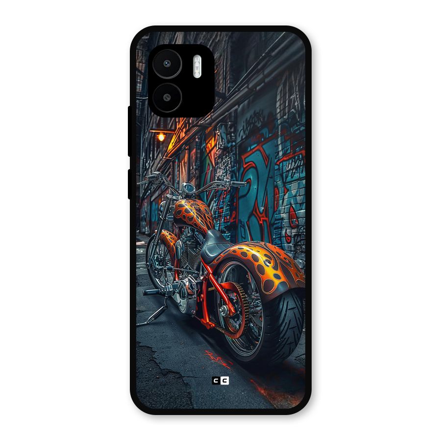 Orange Fatbike Metal Back Case for Redmi A2