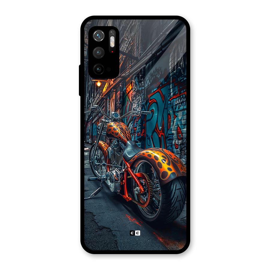 Orange Fatbike Metal Back Case for Redmi Note 10T 5G