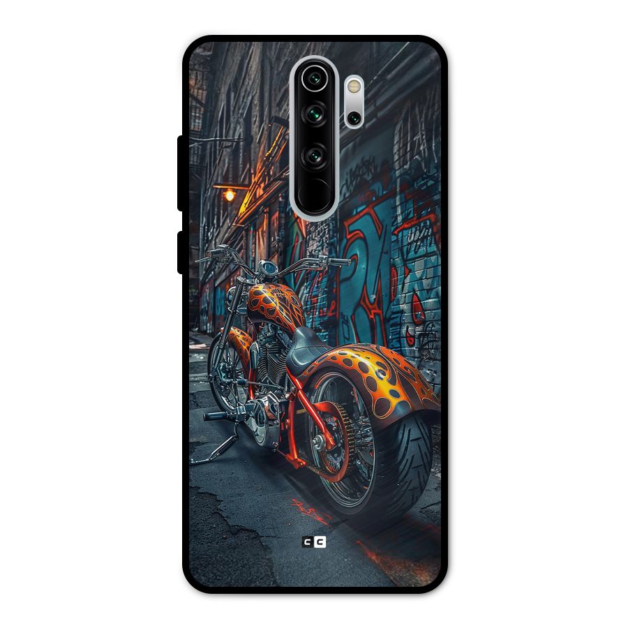 Orange Fatbike Metal Back Case for Redmi Note 8 Pro