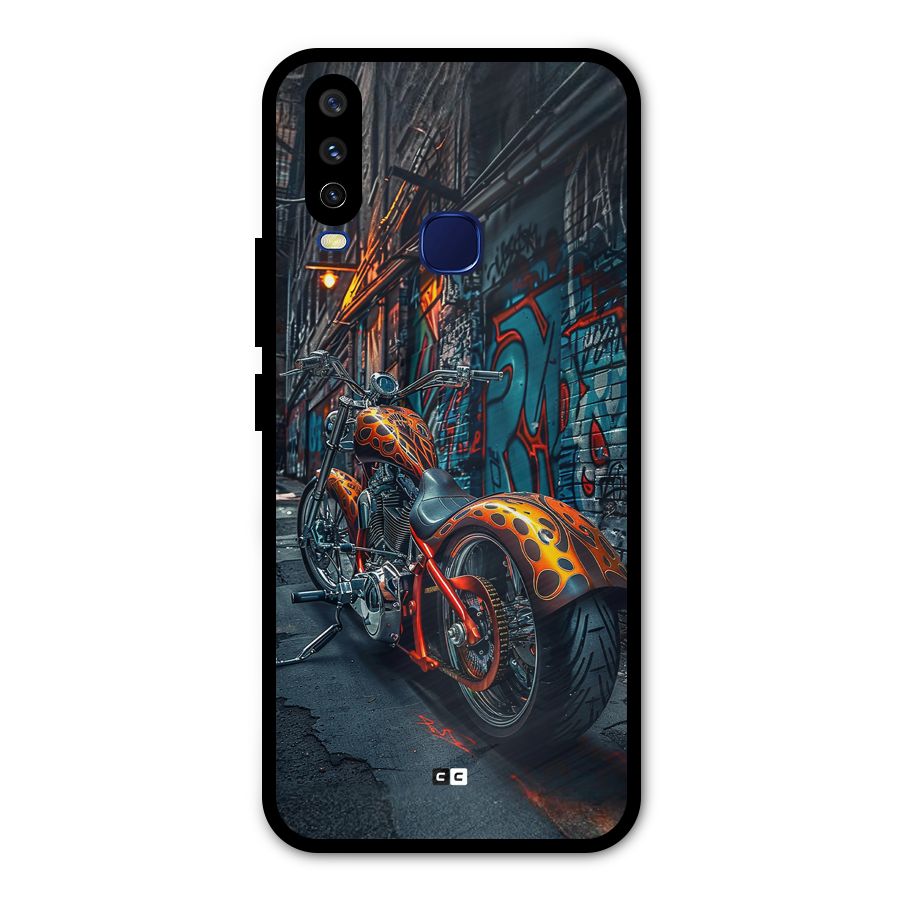 Orange Fatbike Metal Back Case for Vivo V17