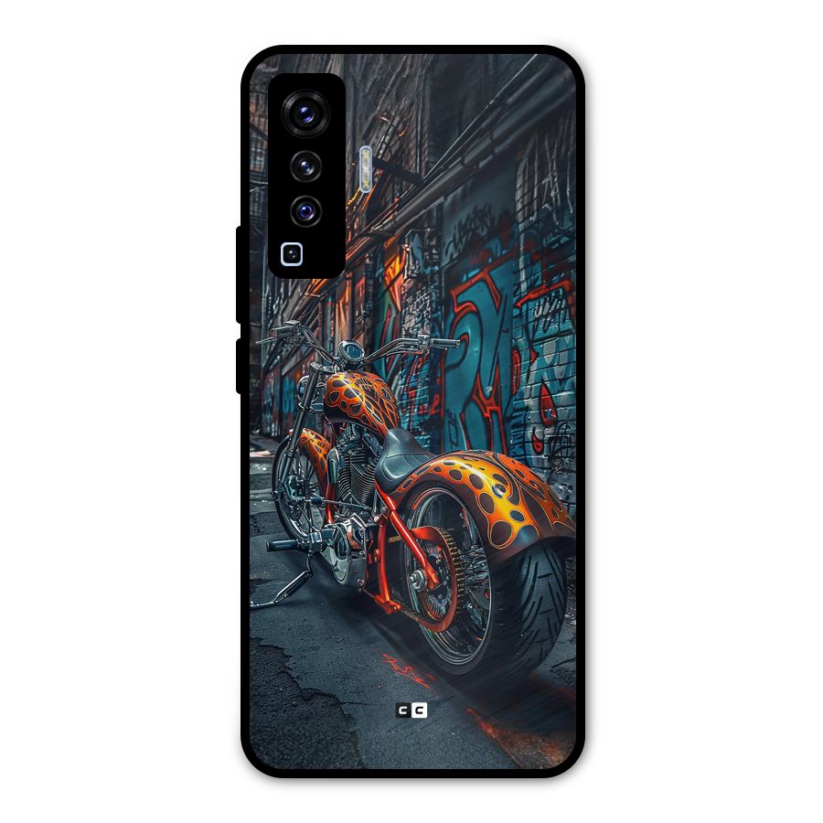 Orange Fatbike Metal Back Case for Vivo X50