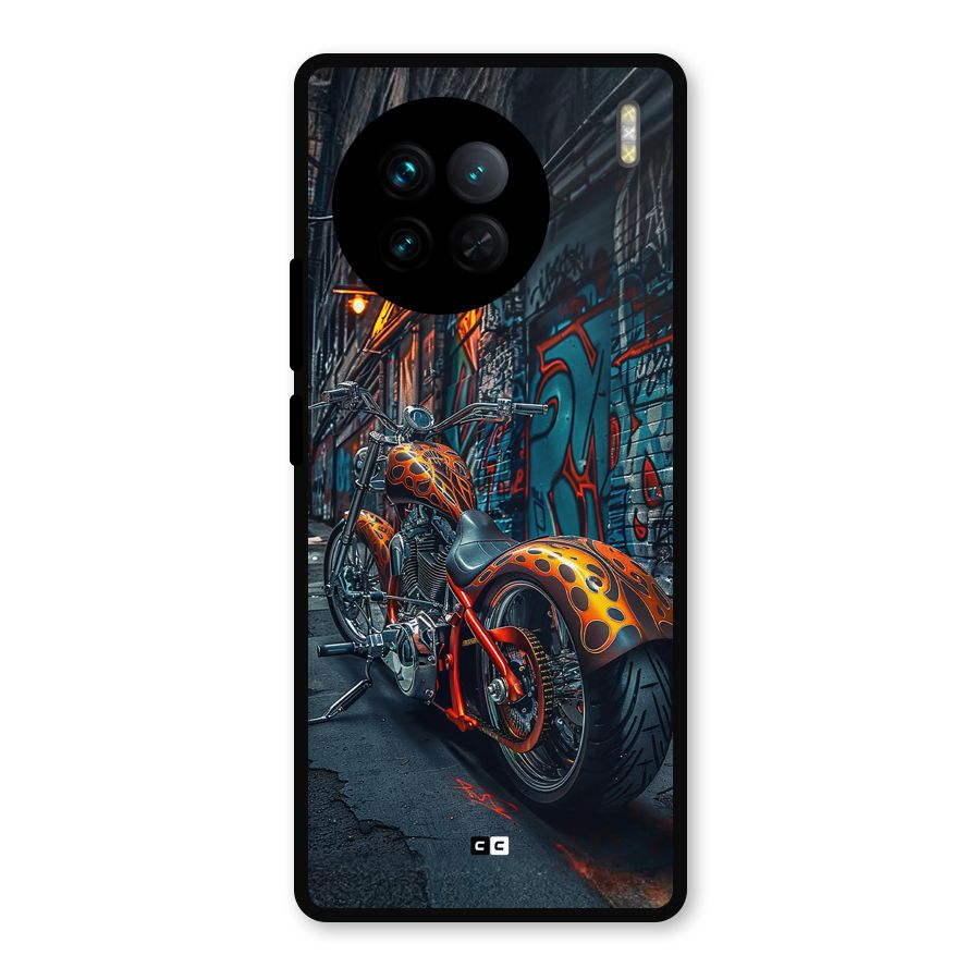 Orange Fatbike Metal Back Case for Vivo X90