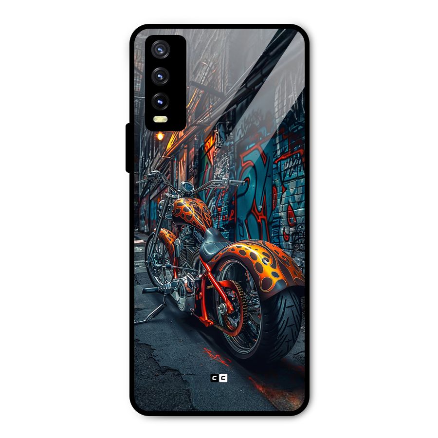 Orange Fatbike Metal Back Case for Vivo Y20