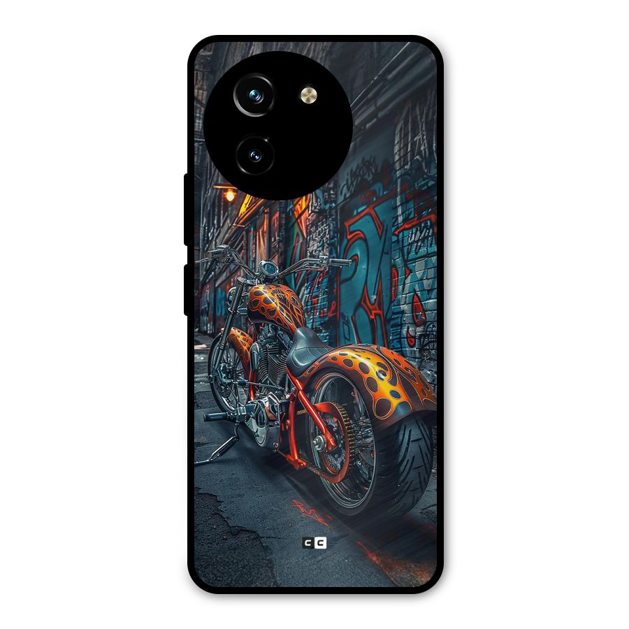 Orange Fatbike Metal Back Case for Vivo Y200i
