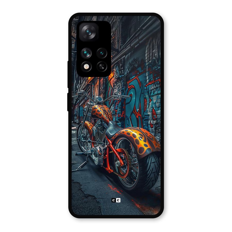Orange Fatbike Metal Back Case for Xiaomi 11i 5G