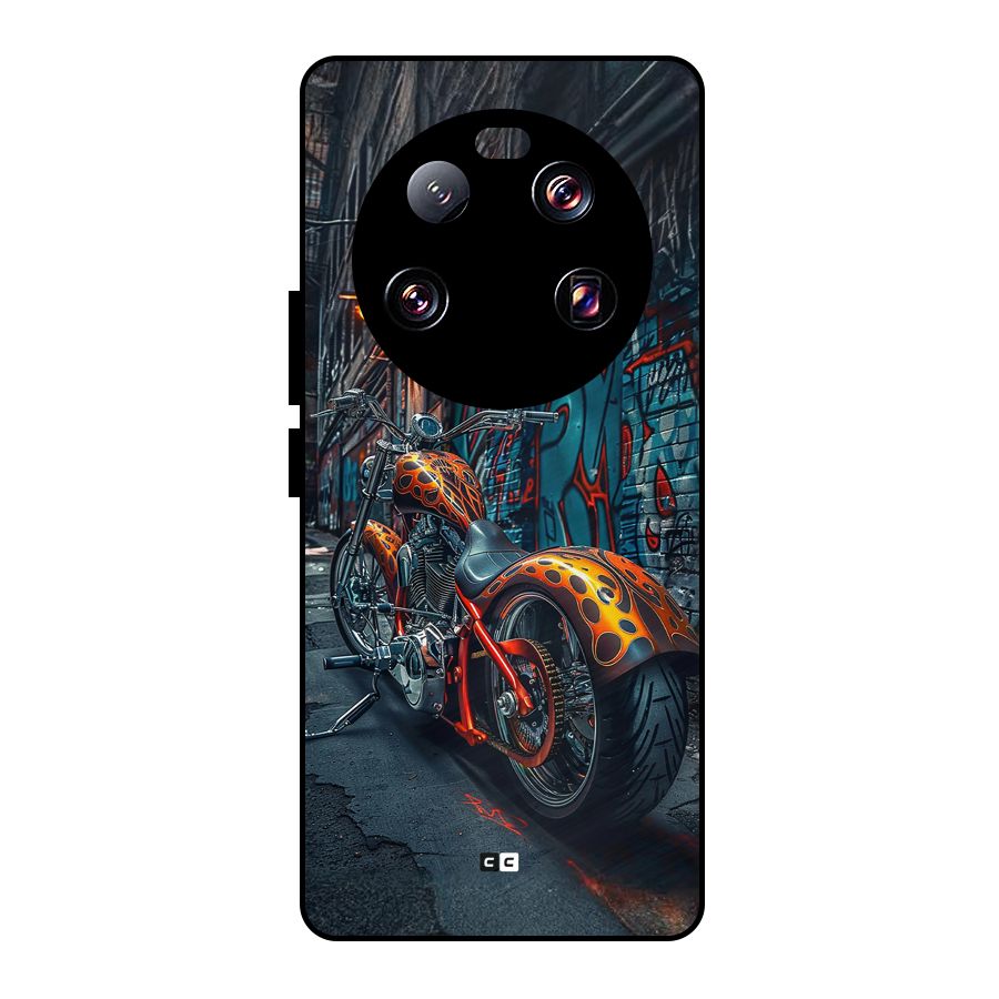 Orange Fatbike Metal Back Case for Xiaomi 13 Ultra