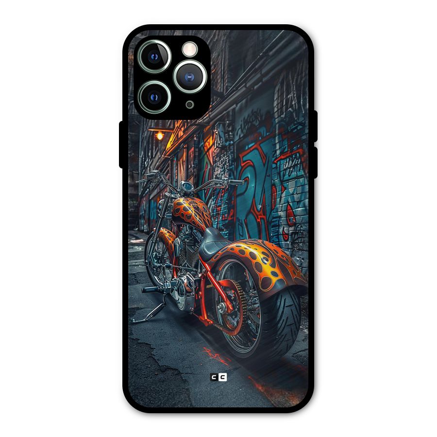 Orange Fatbike Metal Back Case for iPhone 11 Pro Max
