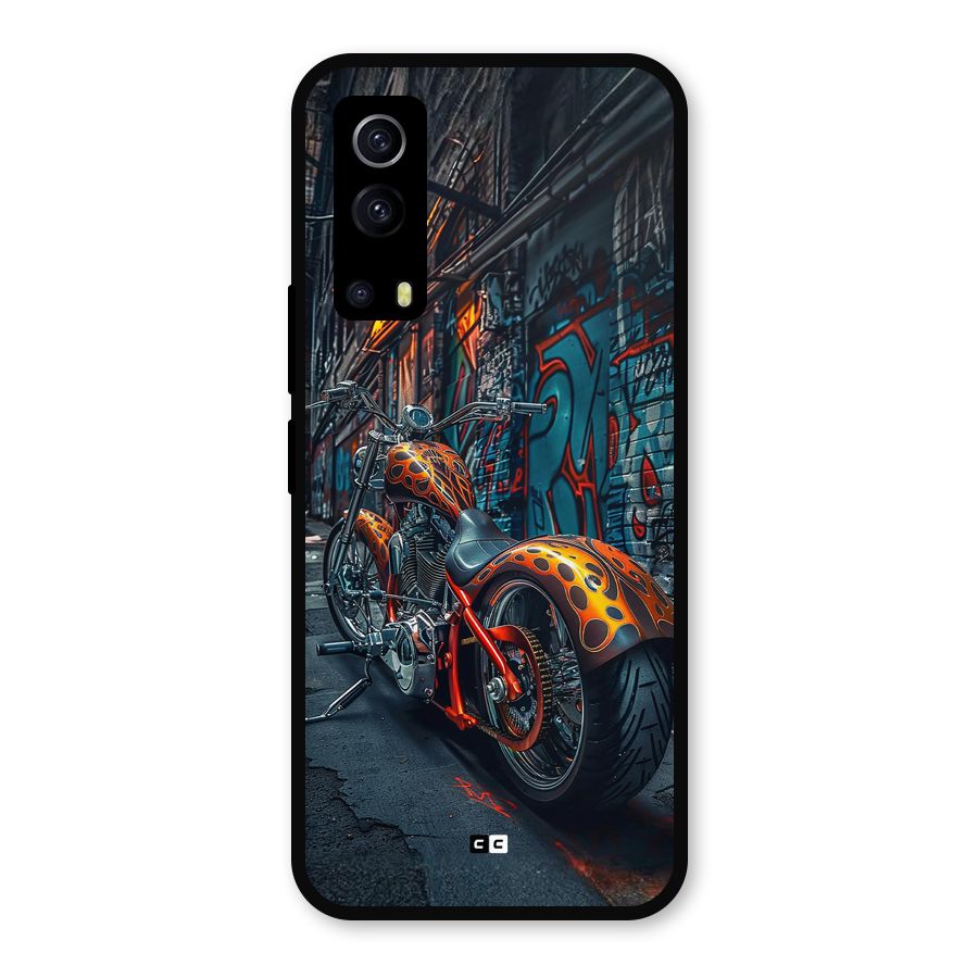 Orange Fatbike Metal Back Case for iQOO Z3