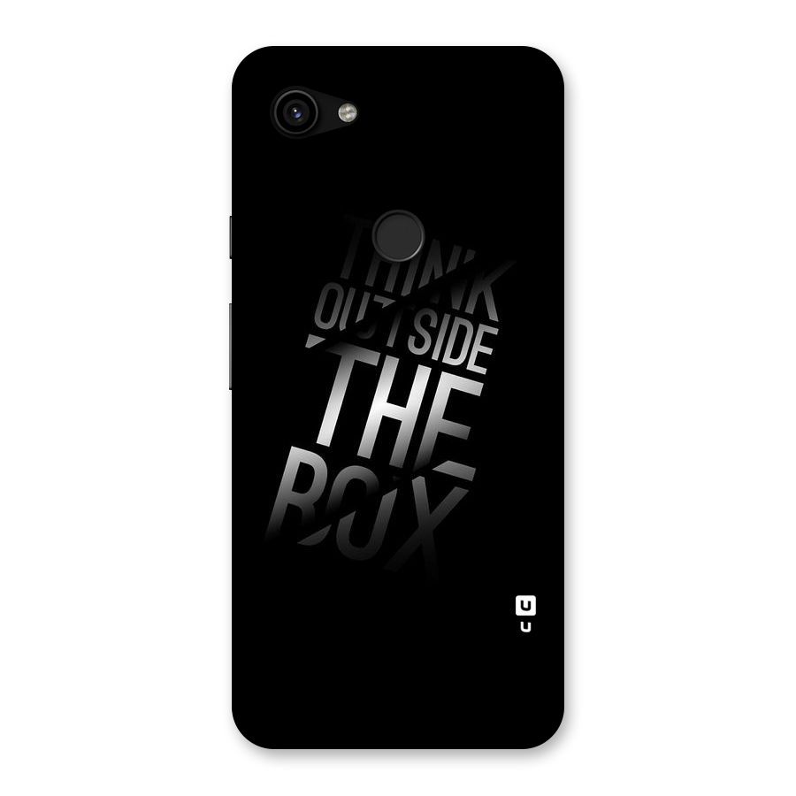Outside The Box Back Case for Google Pixel 3a XL