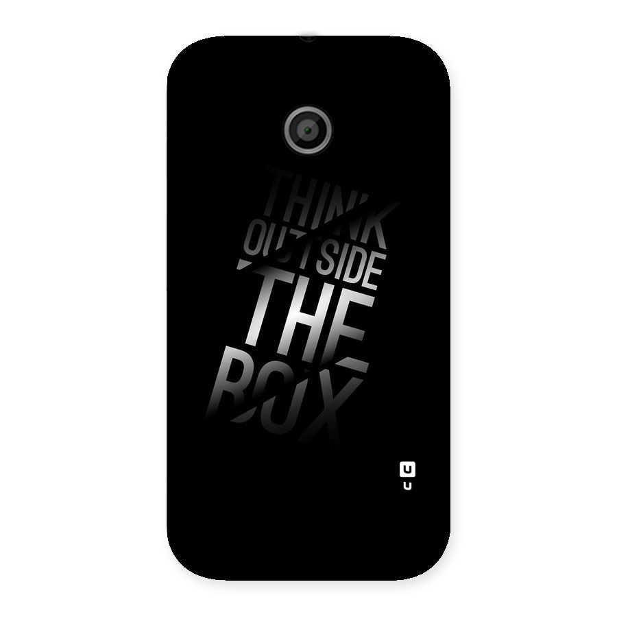 Outside The Box Back Case for Moto E