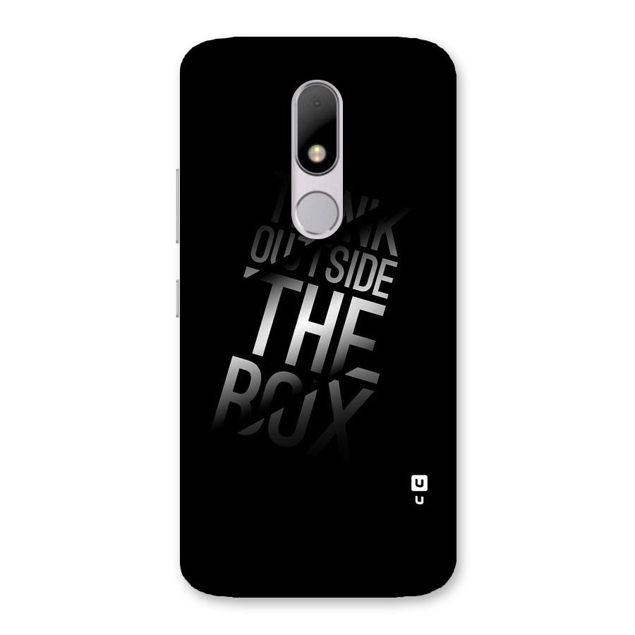 Outside The Box Back Case for Moto M