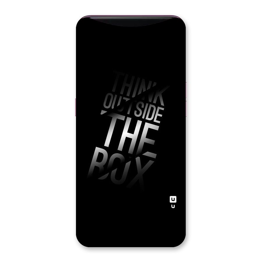 Outside The Box Back Case for Oppo Find X