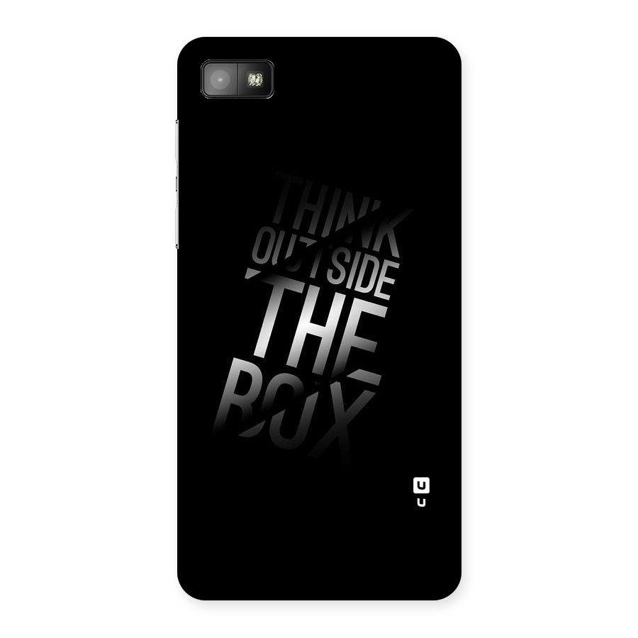 Outside The Box Thinking Back Case for Blackberry Z10