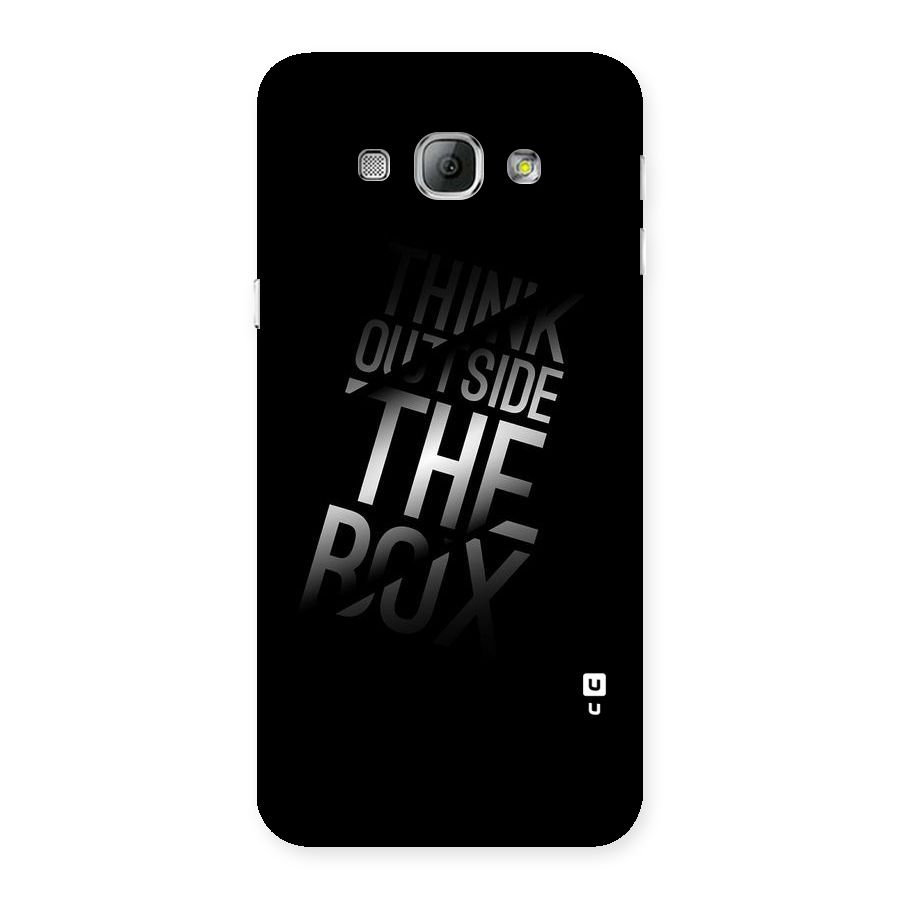 Outside The Box Thinking Back Case for Galaxy A8