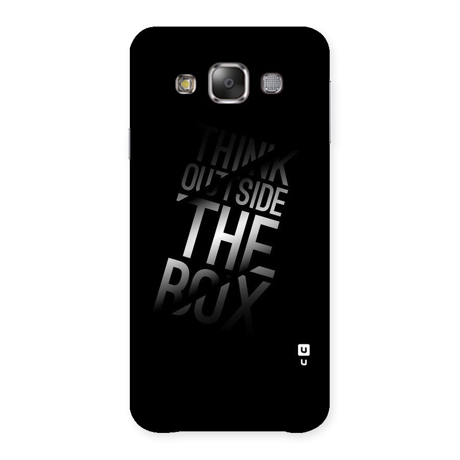 Outside The Box Thinking Back Case for Galaxy E7