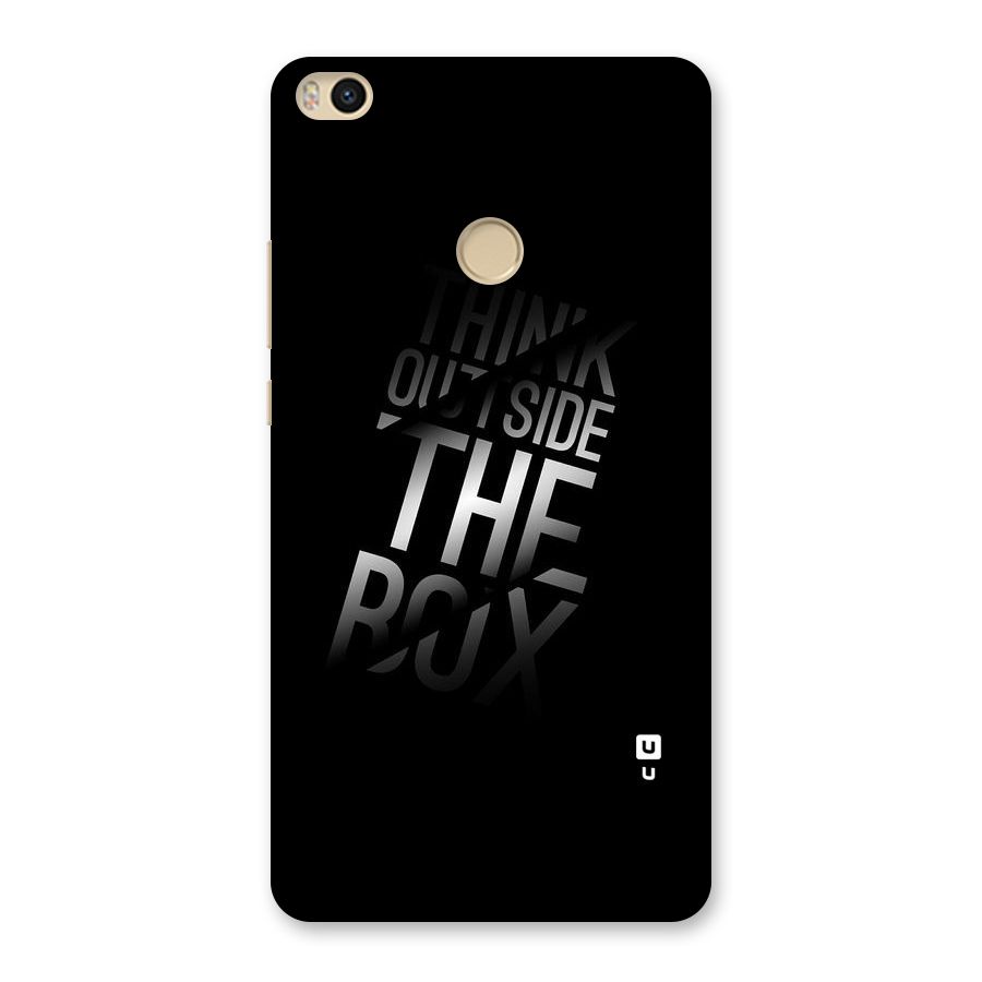 Outside The Box Thinking Back Case for Mi Max 2
