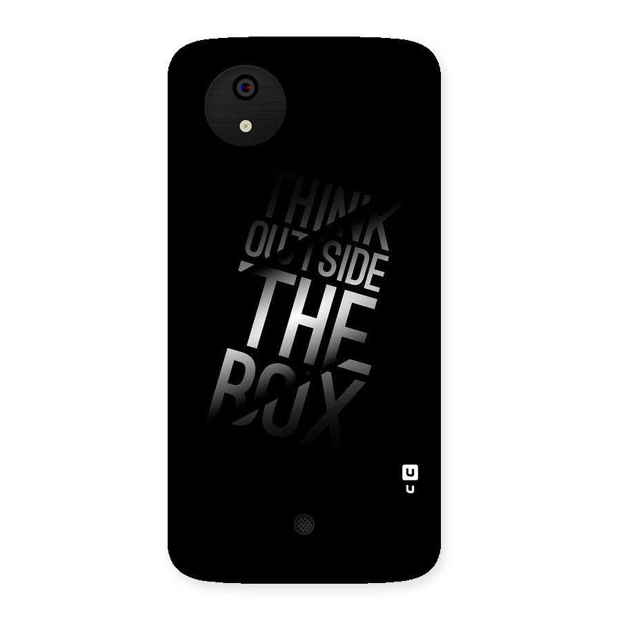 Outside The Box Thinking Back Case for Micromax Canvas A1