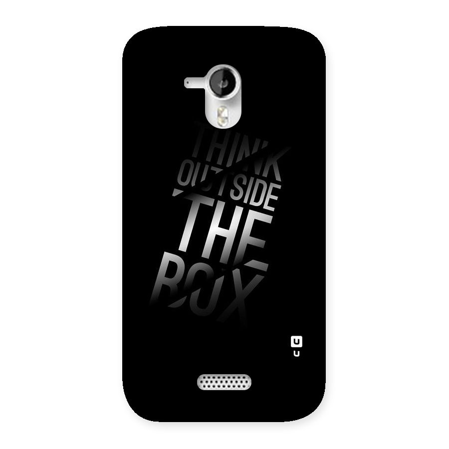 Outside The Box Thinking Back Case for Micromax Canvas HD A116