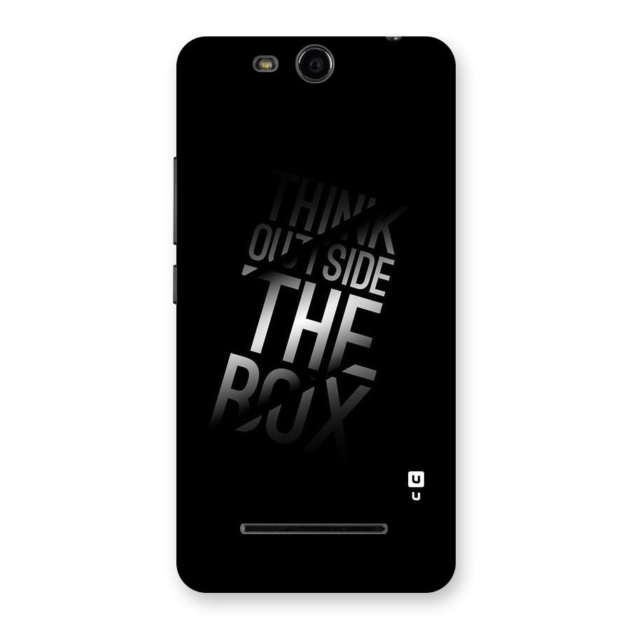 Outside The Box Thinking Back Case for Micromax Canvas Juice 3 Q392