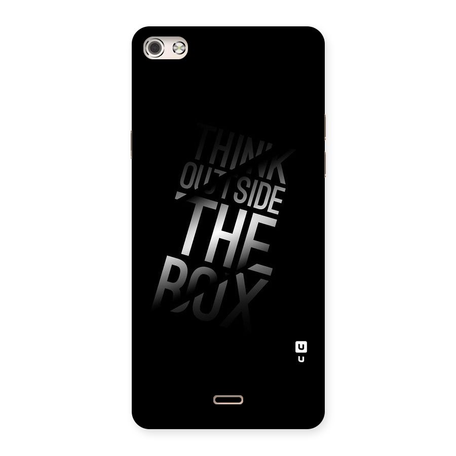 Outside The Box Thinking Back Case for Micromax Canvas Silver 5