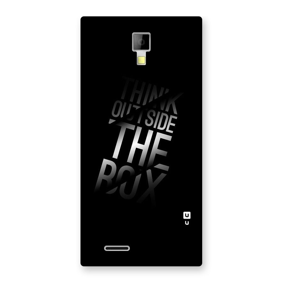 Outside The Box Thinking Back Case for Micromax Canvas Xpress A99