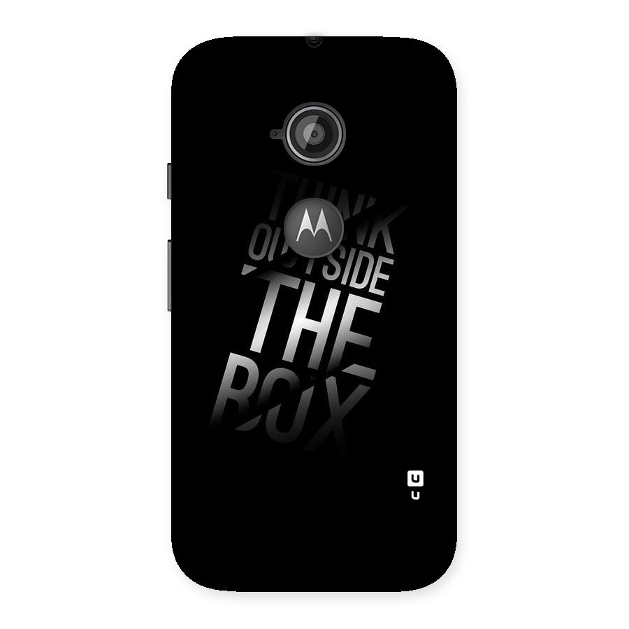 Outside The Box Thinking Back Case for Moto E 2nd Gen