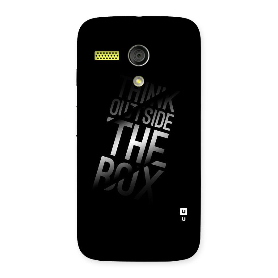 Outside The Box Thinking Back Case for Moto G