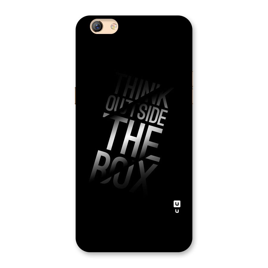 Outside The Box Thinking Back Case for Oppo F3 Plus
