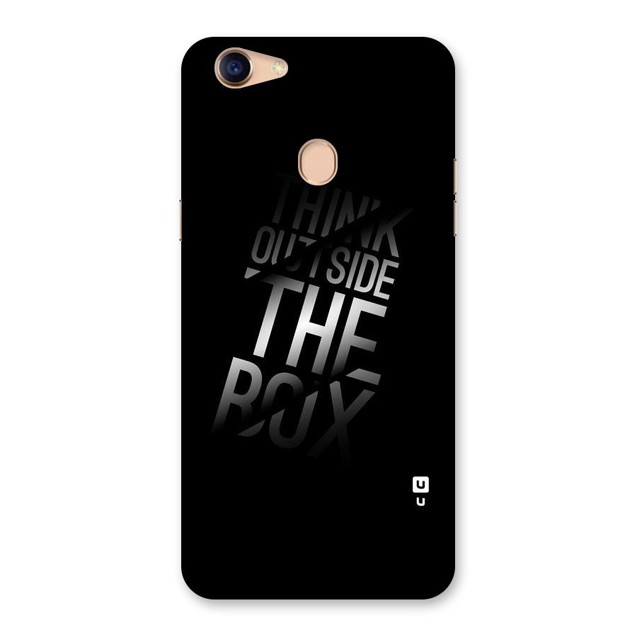 Outside The Box Thinking Back Case for Oppo F5