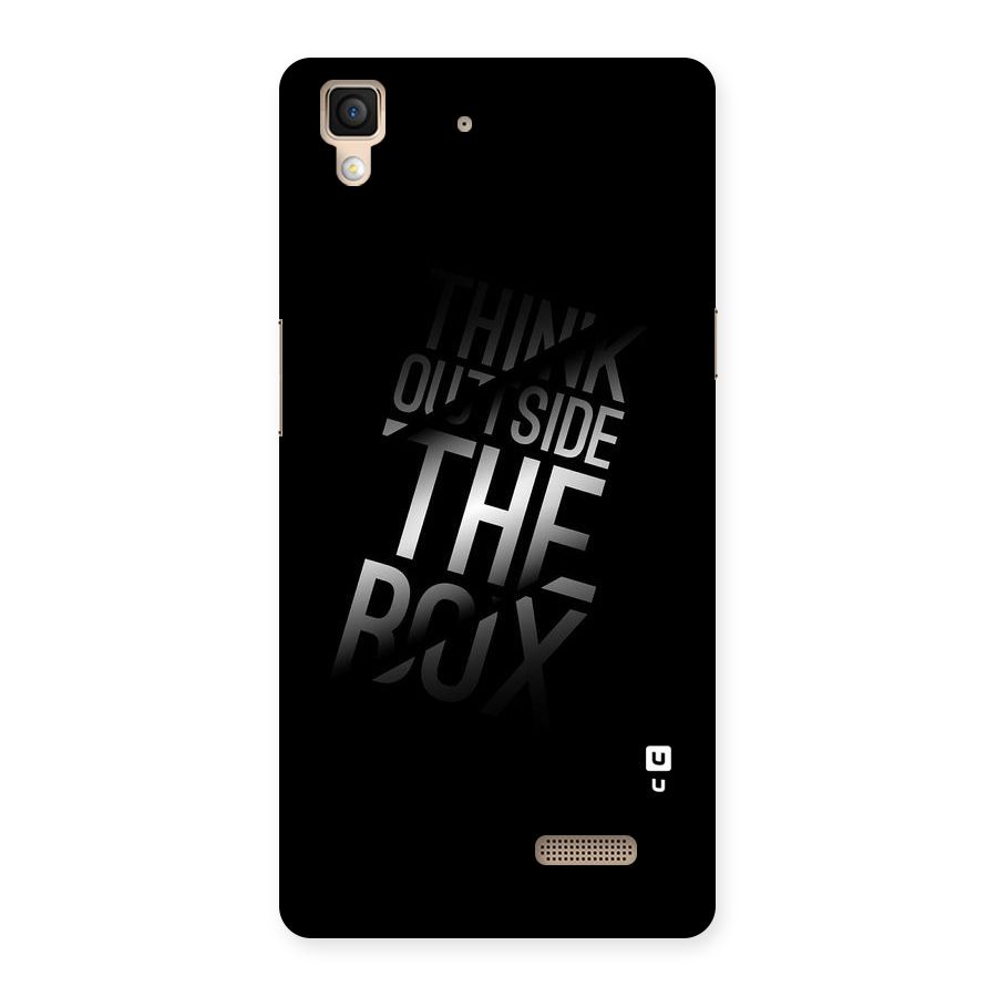 Outside The Box Thinking Back Case for Oppo R7