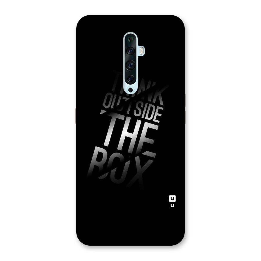 Outside The Box Thinking Back Case for Oppo Reno2 Z
