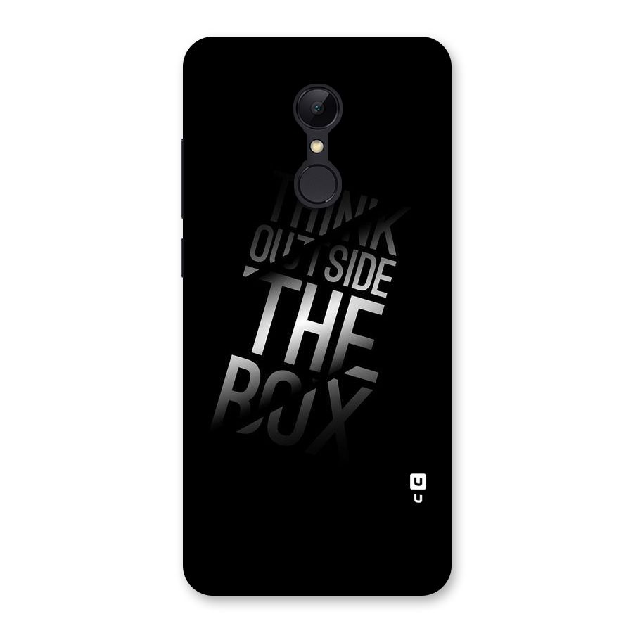 Outside The Box Thinking Back Case for Redmi 5