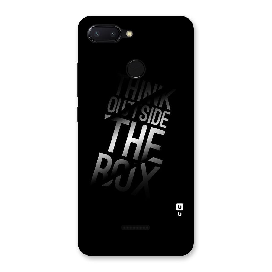 Outside The Box Thinking Back Case for Redmi 6