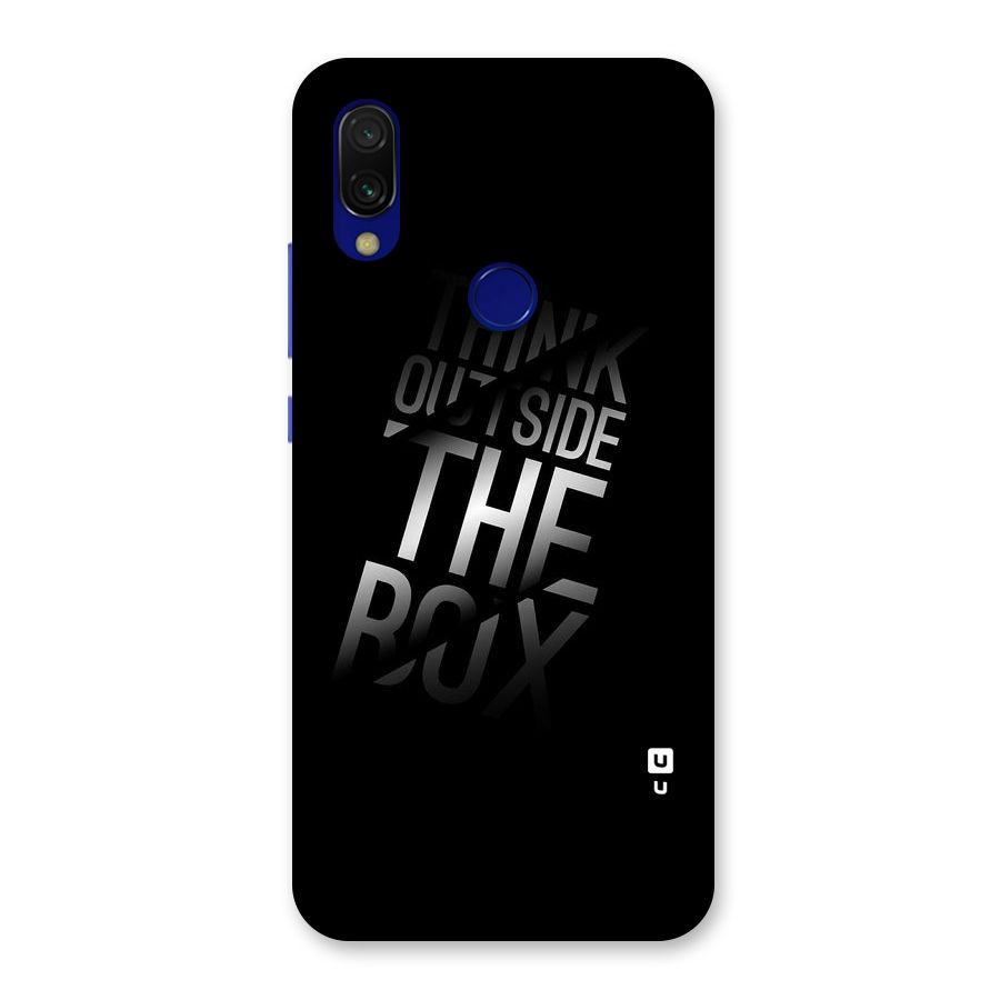 Outside The Box Thinking Back Case for Redmi 7