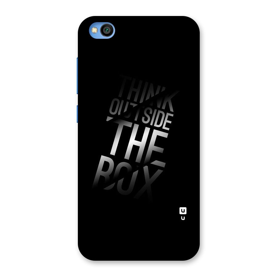 Outside The Box Thinking Back Case for Redmi Go