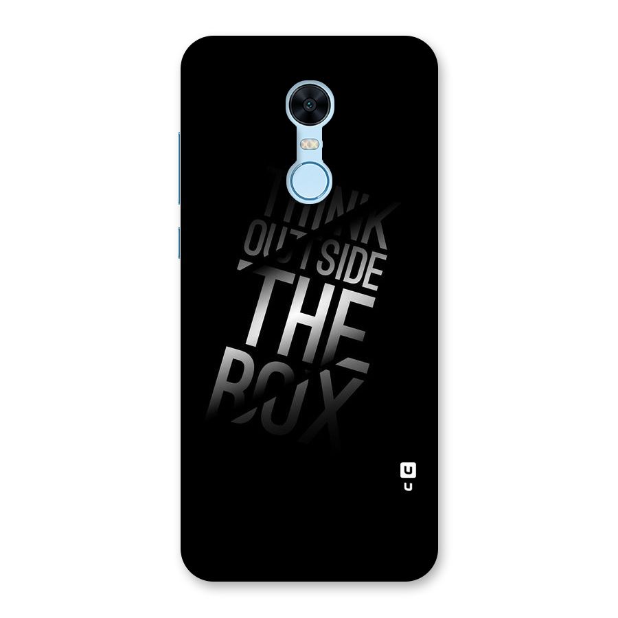 Outside The Box Thinking Back Case for Redmi Note 5