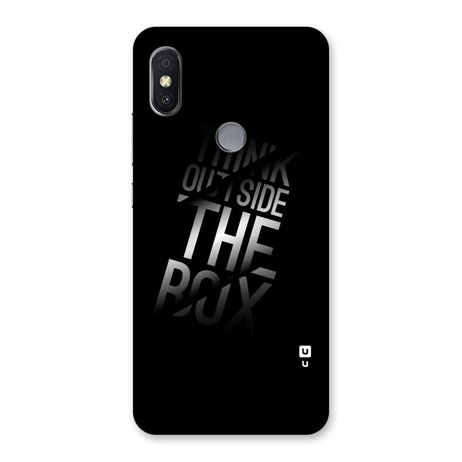 Outside The Box Thinking Back Case for Redmi Y2