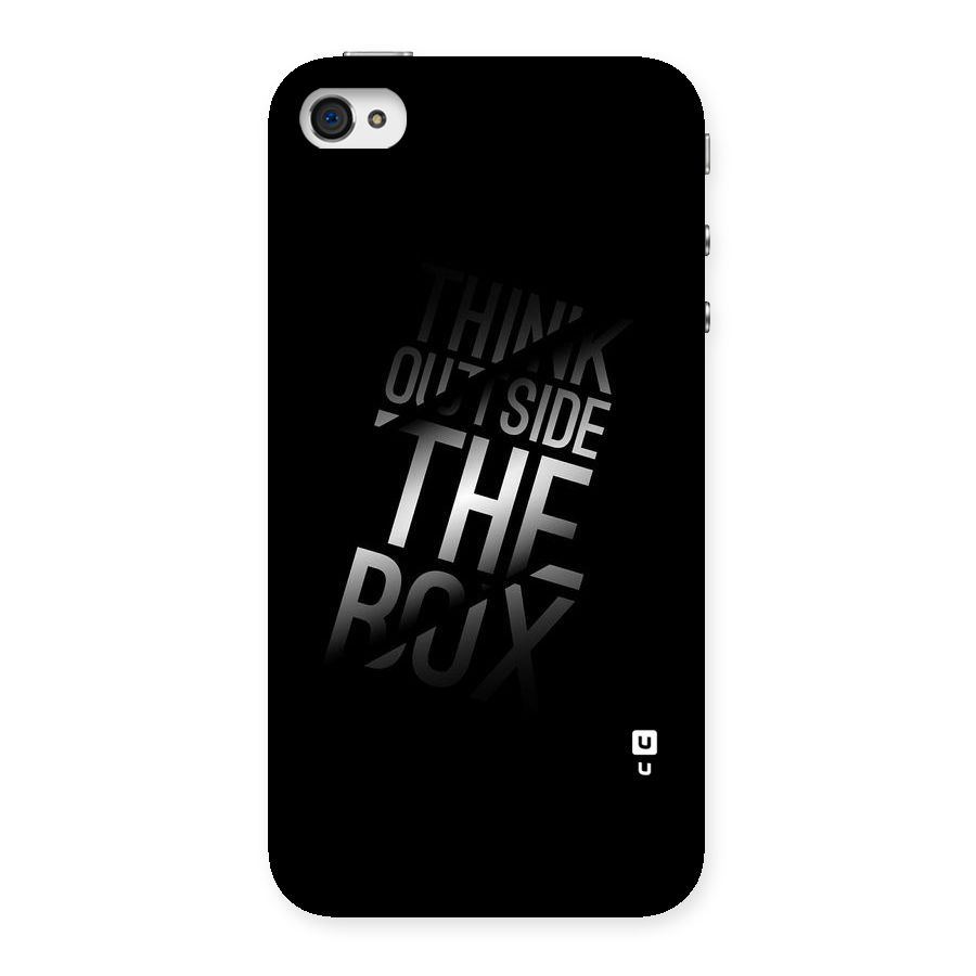 Outside The Box Thinking Back Case for iPhone 4 4s