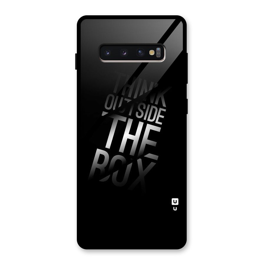 Outside The Box Thinking Glass Back Case for Galaxy S10 Plus